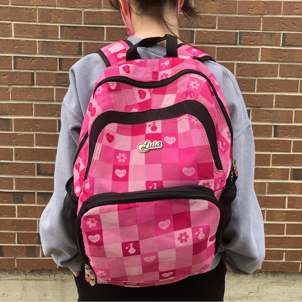 Hot Pink & Black Backpack
